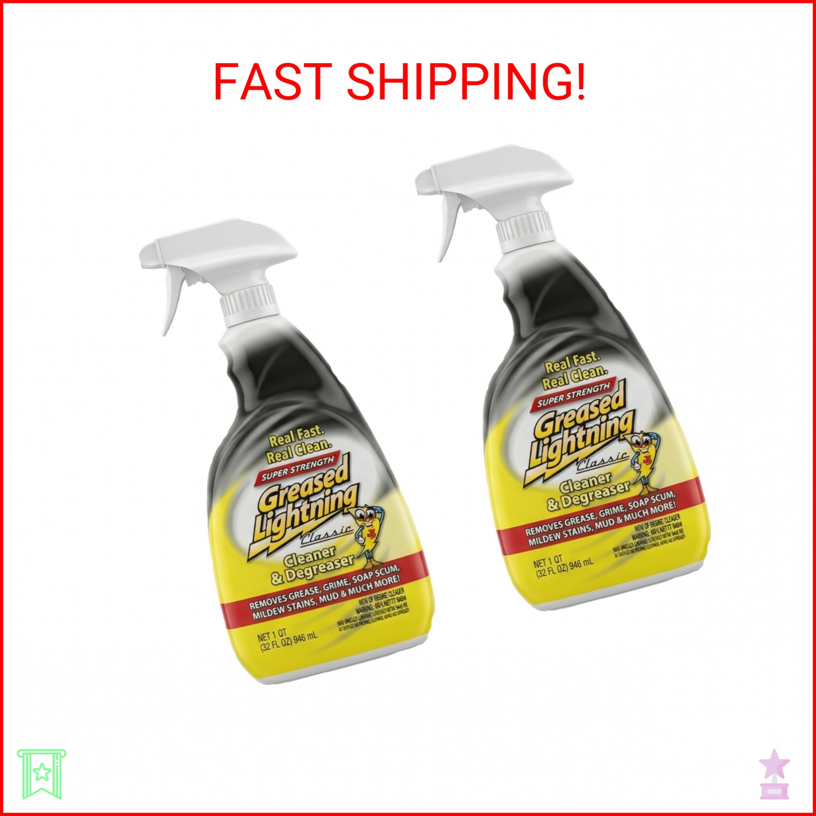 Greased Lightning Super Strength Multi-Purpose Cleaner & Degreaser, 32 fl oz (2