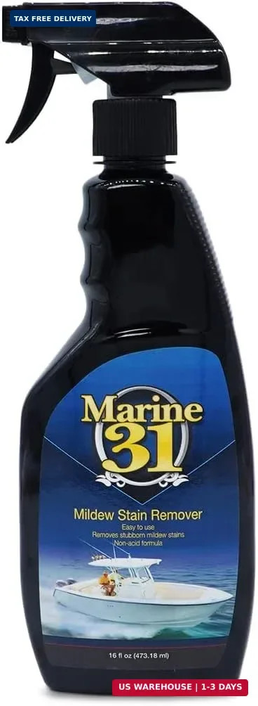 Marine 31 Mildew Stain Remover & Cleaner | Effective for Boats, Home, Patio, & B