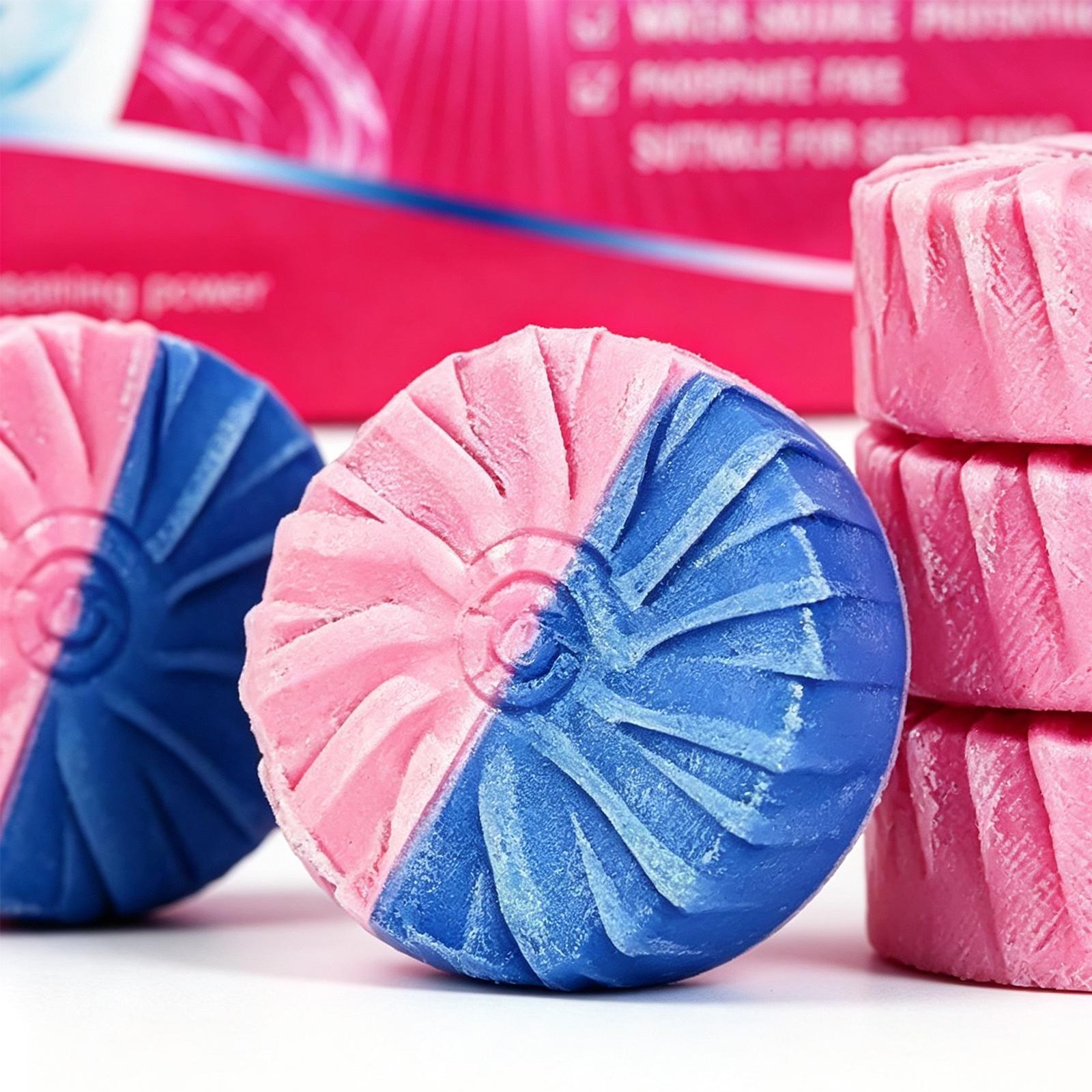 Automatic Toilet Bowl Cleaner Tablets Deodorizing Toilet Tank Cleaning Blocks