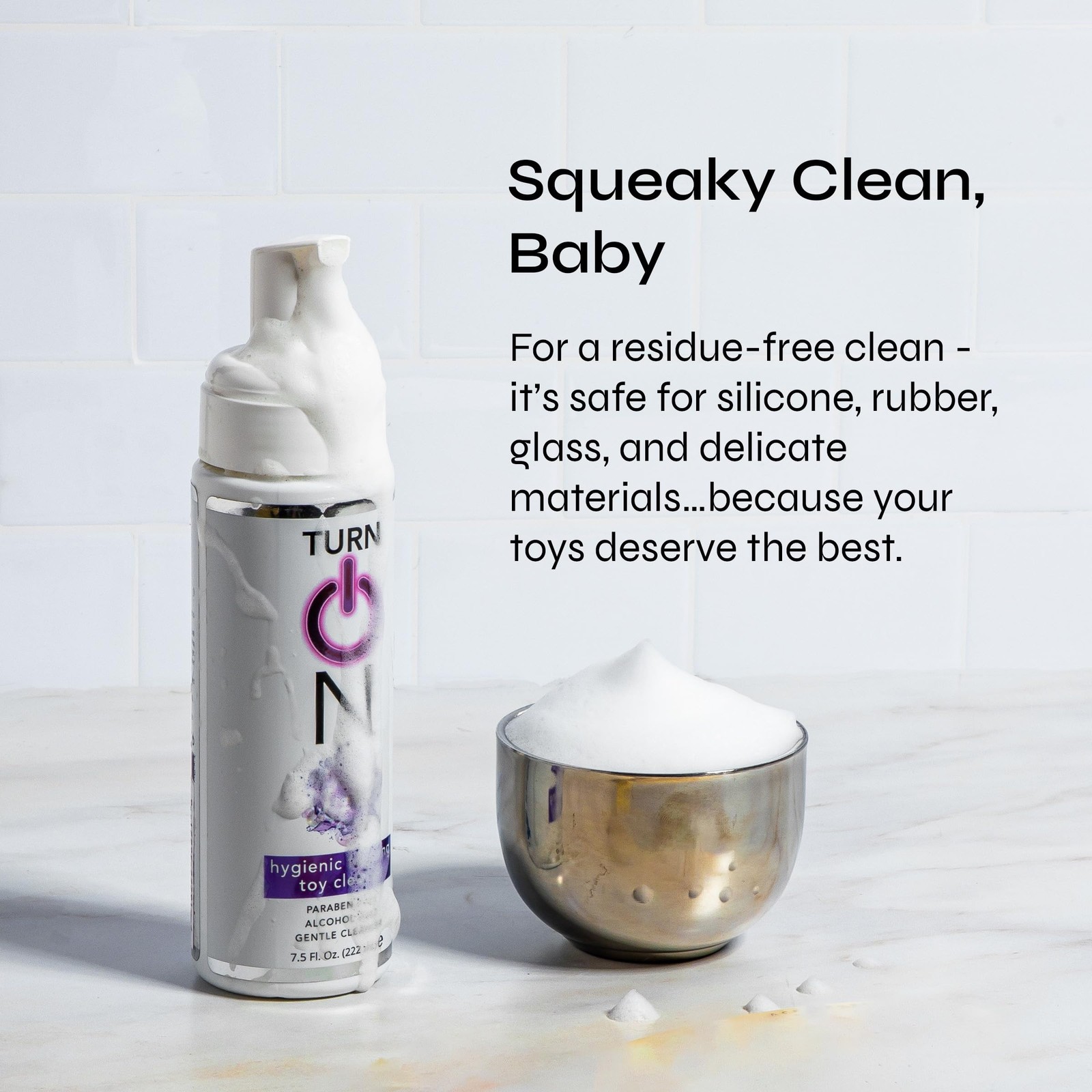 Hygienic Foaming Cleaner, 7.5 Ounce All Purpose Alcohol Gentle Cleansing Spra…