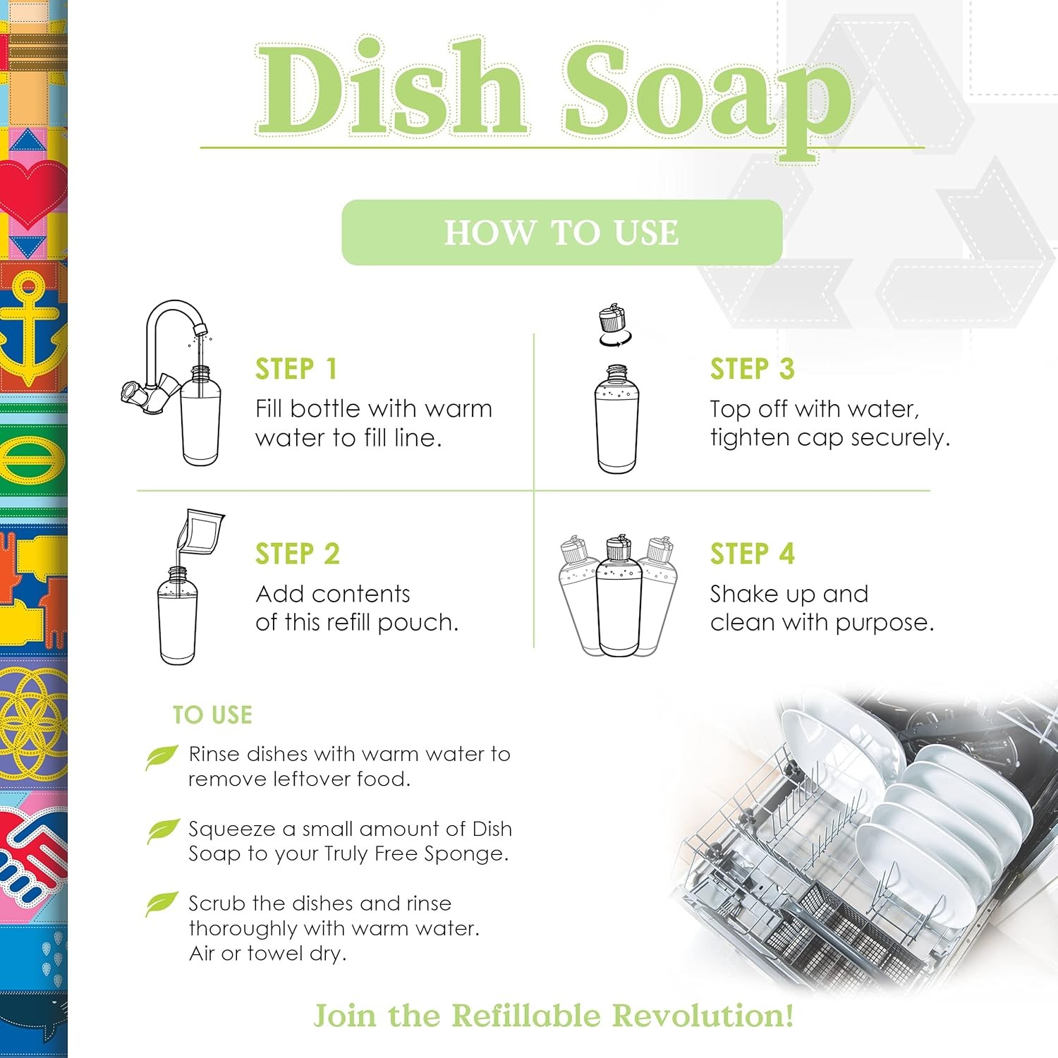 Truly Free Sweet Basil Dish Soap Starter Kit