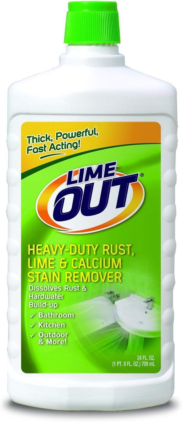 Heavy-Duty Rust, Lime & Calcium Stain Remover, Multi Purpose Cleaner, 24 Ounce,