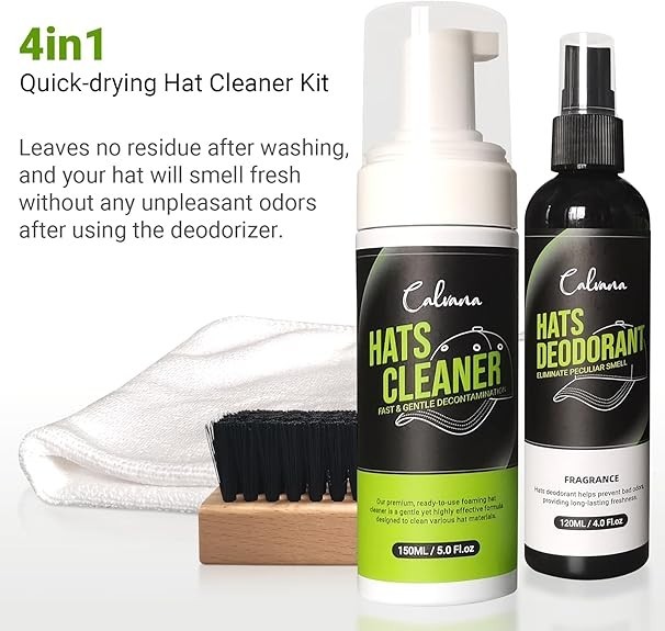 4-In-1 Professional Hat Cleaning Kit, Quick-Drying Cap Saver Cleaner, for Baseba