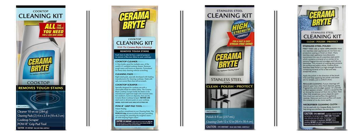 Stainless Steel Cleaner For Appliances + Cooktop And Stove Top Cleaner 10 Ounce