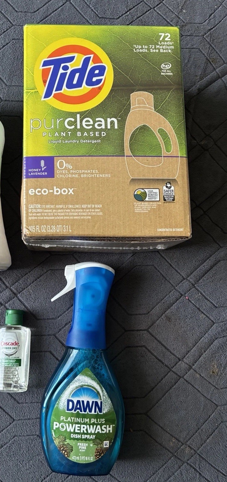 Cleaning Product Bundle – Tide/Cascade/Dawn/Febreeze/Downy See Photo for Sizing