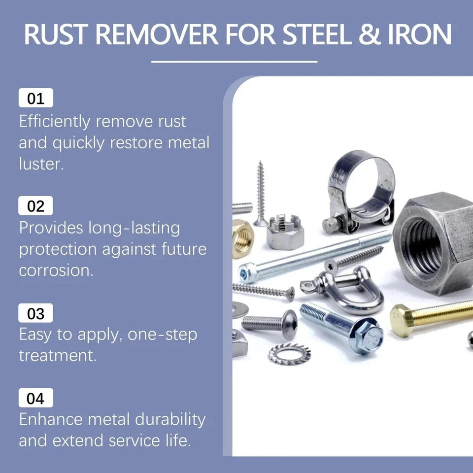 Industrial ﻿Highly Concentrated Rust Remover 120ml For Steel & Iron