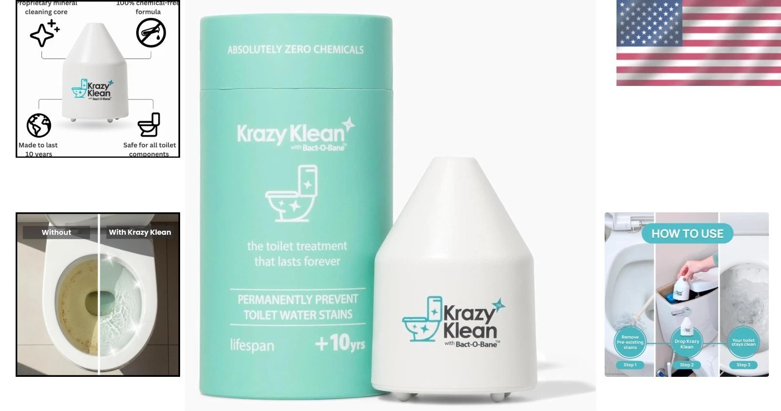 Natural Drop-In Toilet Cleaner for Hard Water Stains – Chemical Free Solution