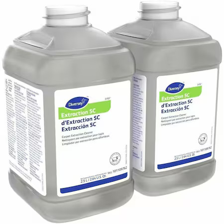 Diversey 101109762 Carpet Extraction Cleaner, 2.5 L Bottle, 2 Pk