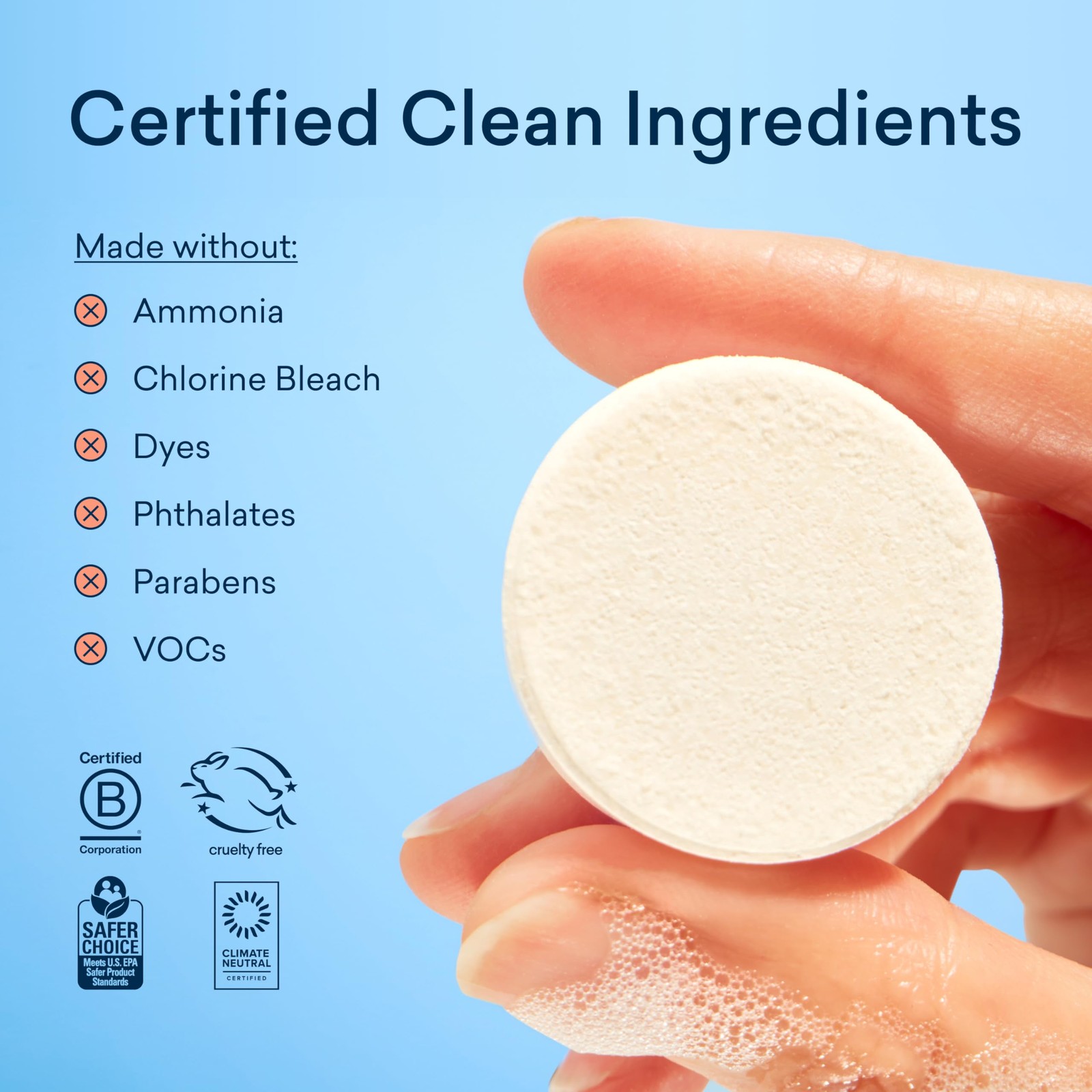 Toilet Bowl Cleaner Tablets, 28 Count, Lemon Cedar, Plastic-Free, No Harsh Ch…