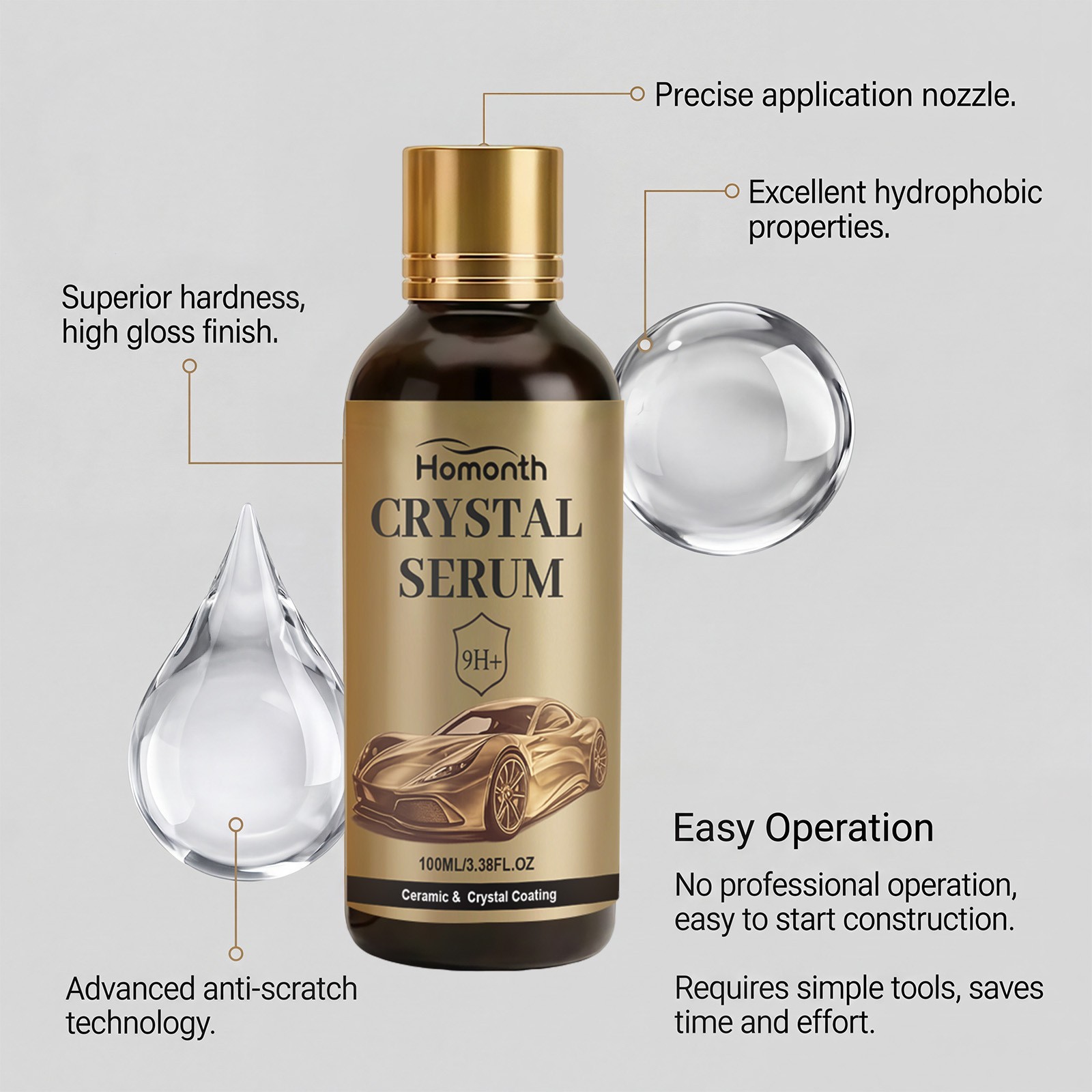 100ML PTZ Crystal Serum – Advanced Graphene Ceramic Coating For Cars US