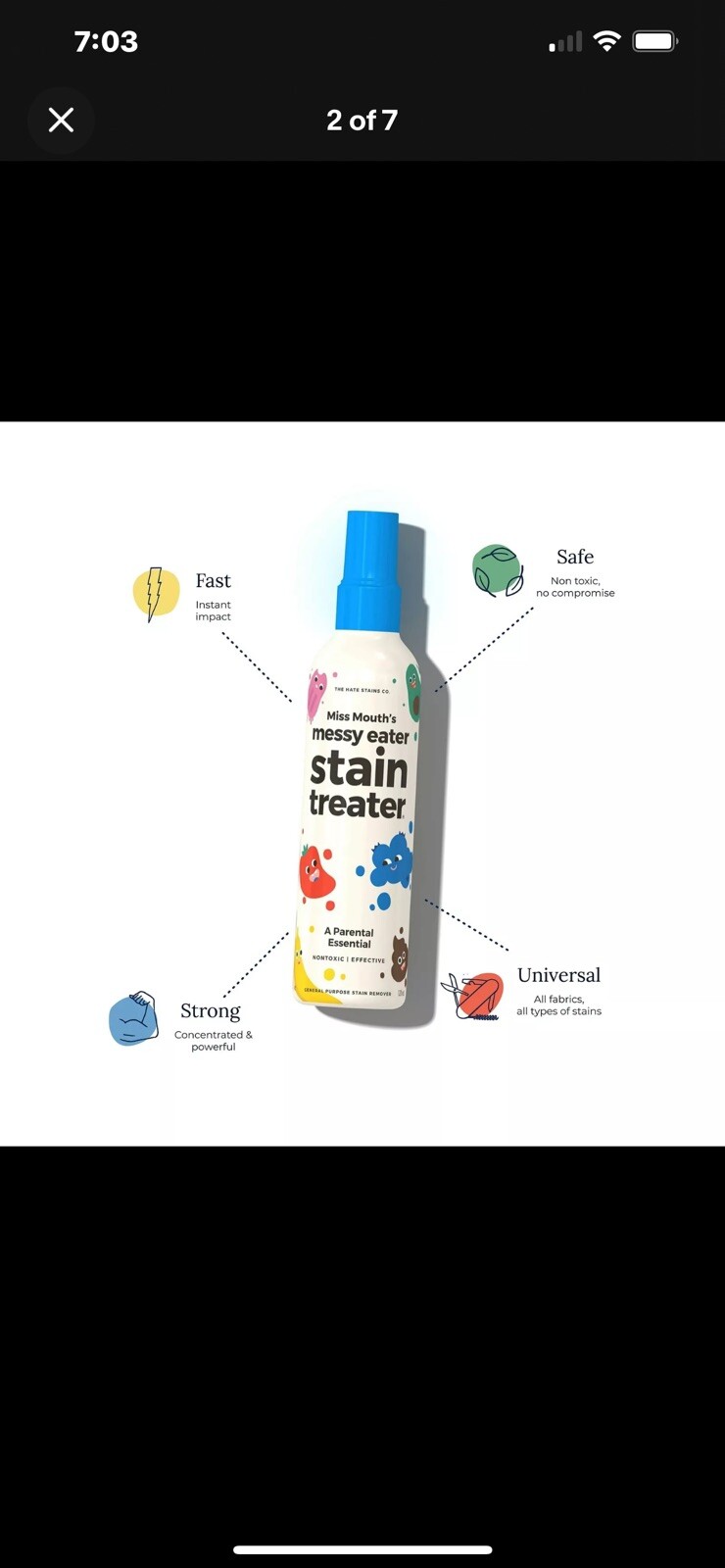 Miss Mouth’s Messy Eater Non-Toxic Baby & Kids Stain Remover Clothing”4 Oz.”
