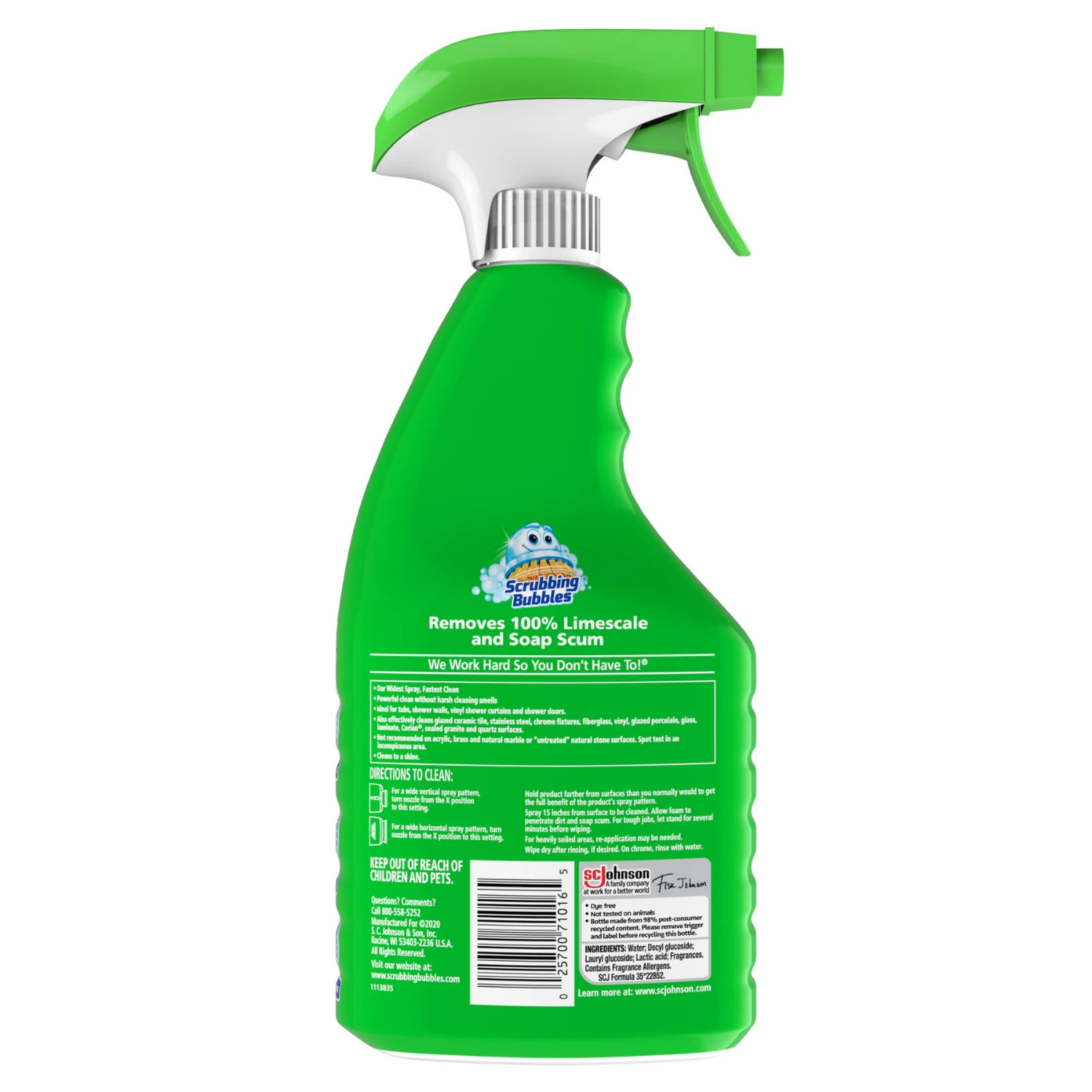 6Pk Scrubbing Bubbles Mega Shower Foamer Bathroom Cleaner Rainshower Spray 32oz