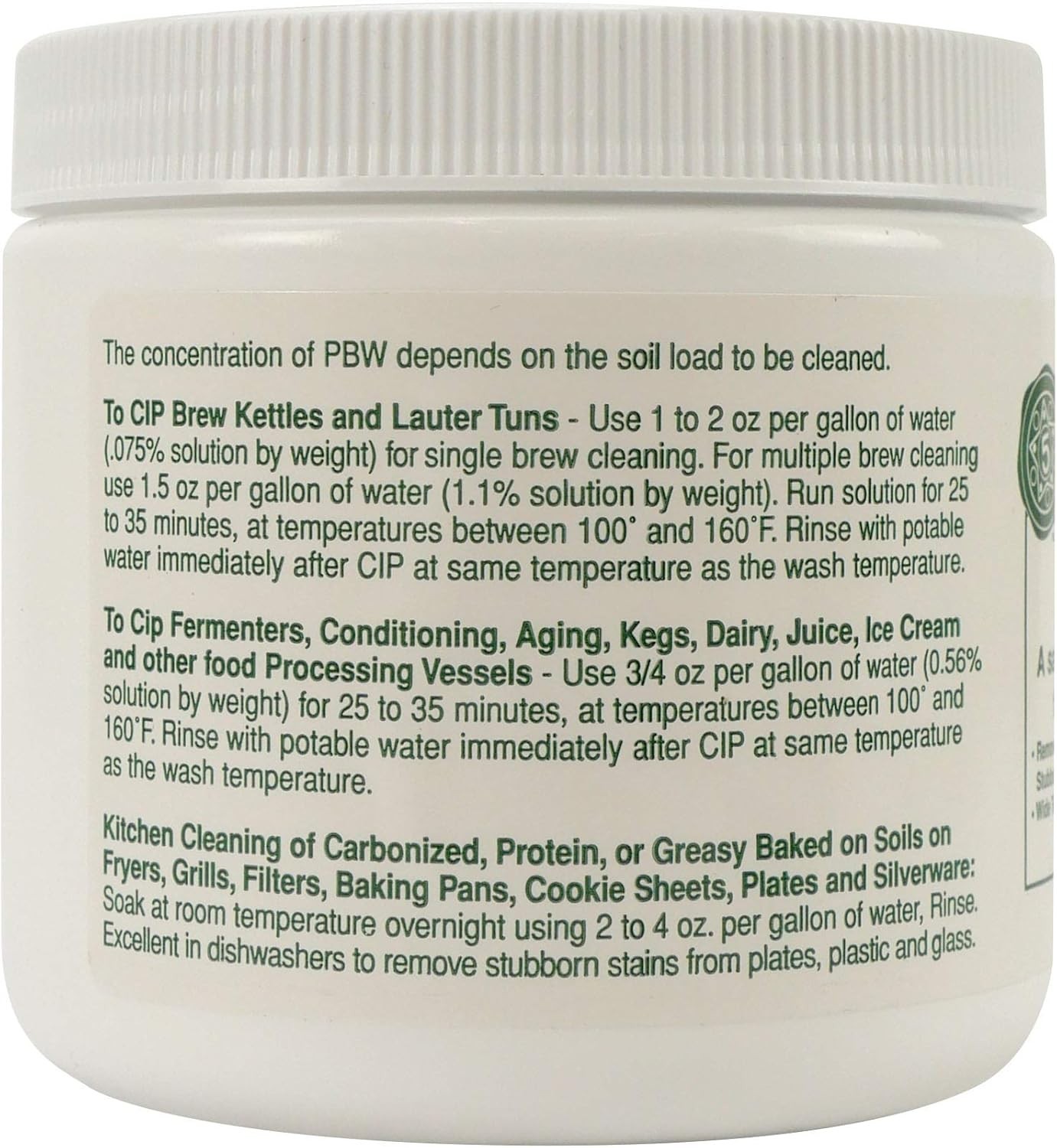 Eco-Friendly PBW Cleaner 1 lbs – Powerful Organic Stain Removal for Cookware