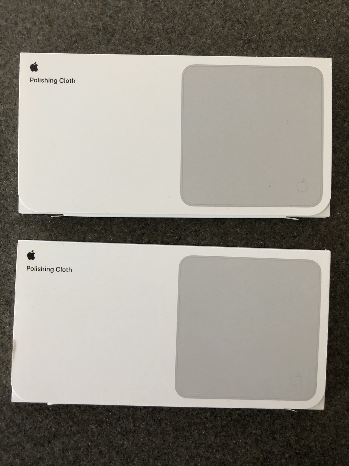 APPLE POLISHING CLOTH 2 PACK MM6F3AM/A PAIR, SET OF 2, GENUINE, OEM, BRAND NEW!