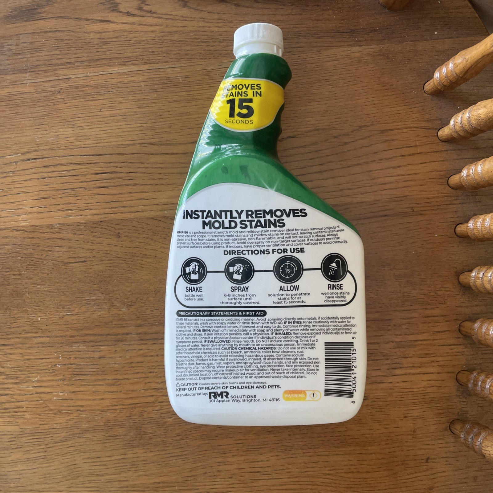 RMR-86 Solutions Instant Mold & Mildew Stain Remover Multi Surface 32oz