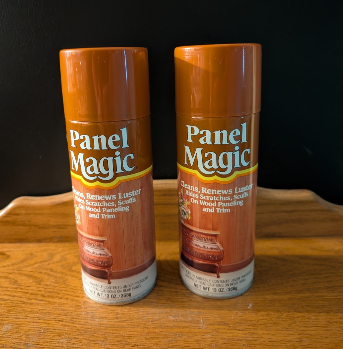 Lot of 2 Vintage Panel Magic 130z Cleans & Beautifies Panel & Trim 95+% Full