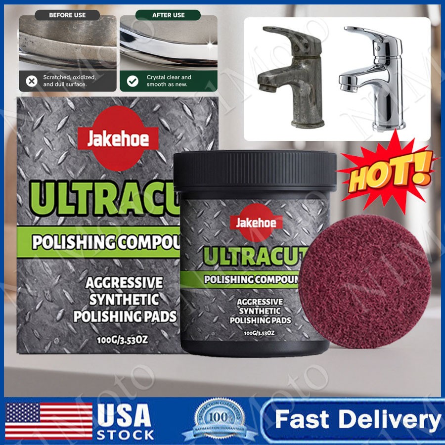 Surface Restoration Polish With Pad, Ultracut Polishing Compound 150g New