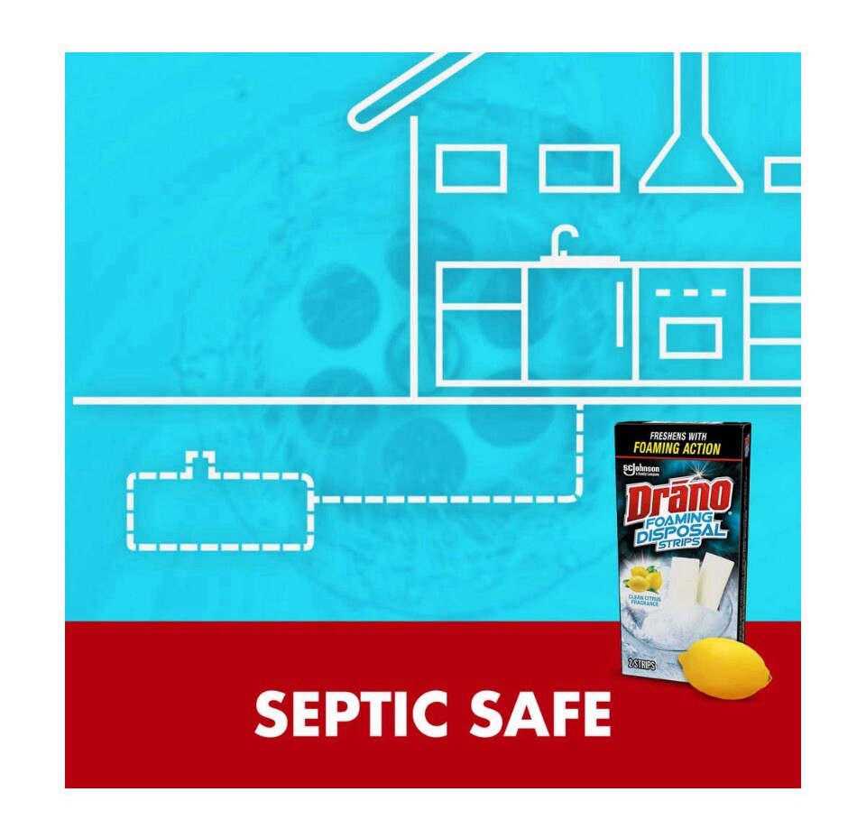 Drano Foaming Disposal Strips 4 Ct