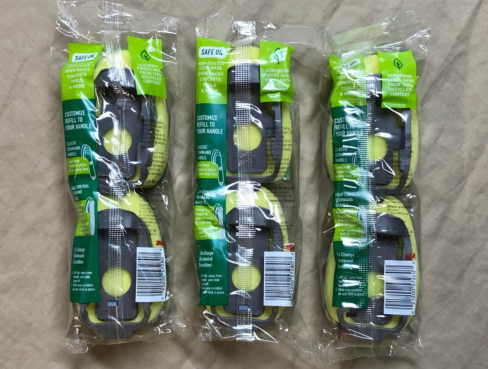 Scotch-Brite Heavy Duty Scour Tool Refills 481-WB – 3 PACKS x 2 Refills