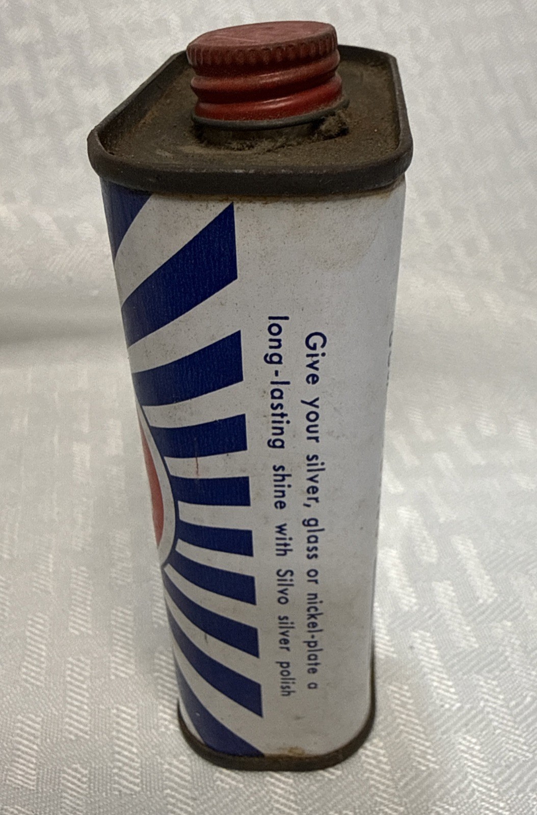 Vintage BRASSO Metal Polish 7 Fl. Oz Original Formula Tin 80% Full