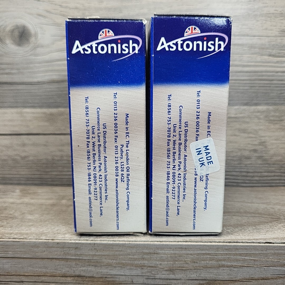 Lot of 2 Astonish Grease Buster Tablets (new) 5 tablets/box for pans rack fryers
