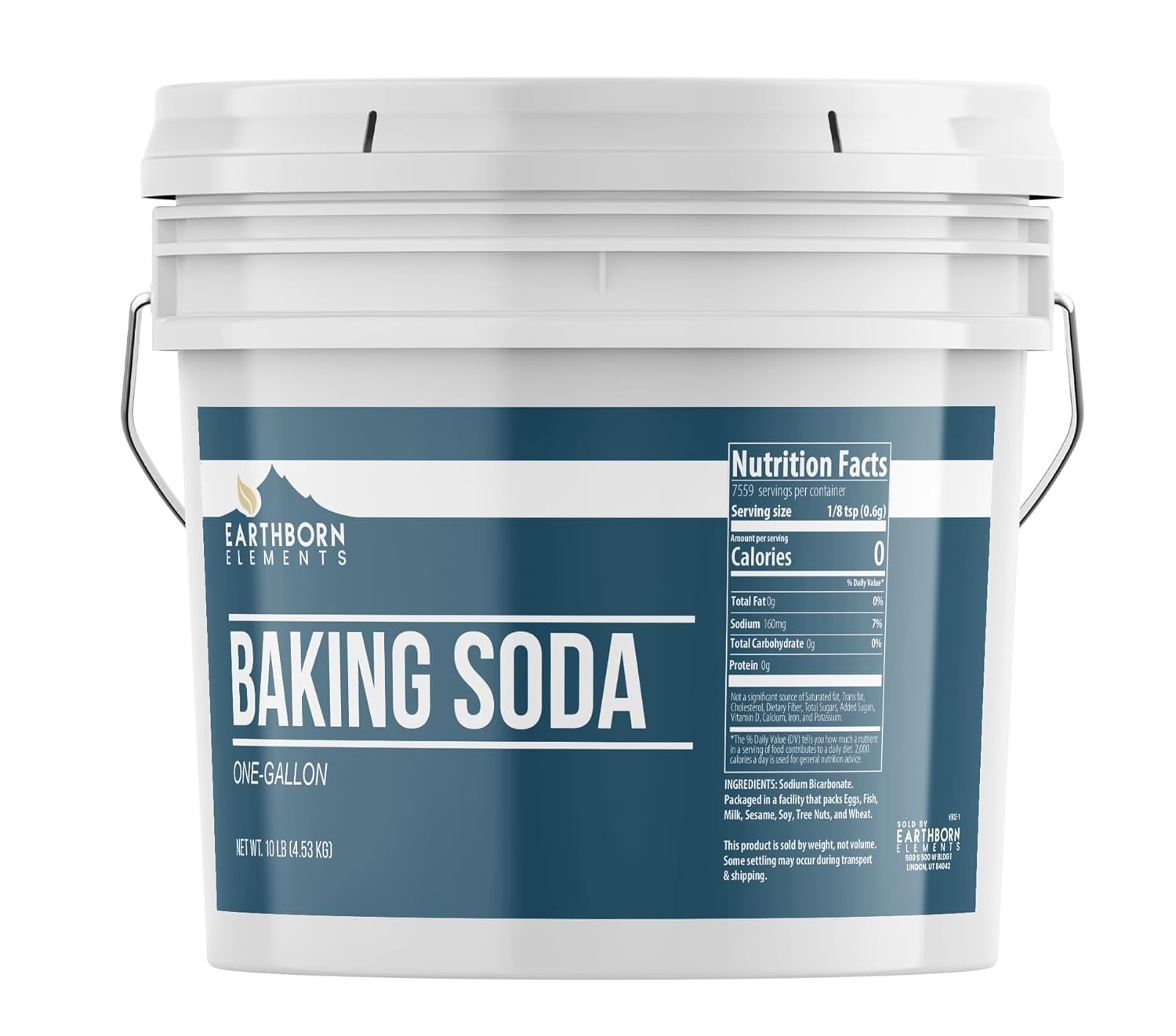Versatile 1 Gallon Baking Soda – Cooking, Cleaning & Deodorizing Powder Tub