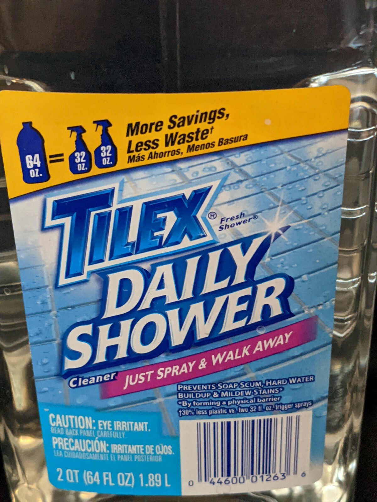 Lot of 2 Tilex Daily Shower Cleaner Fresh Shower 64 Oz NEW
