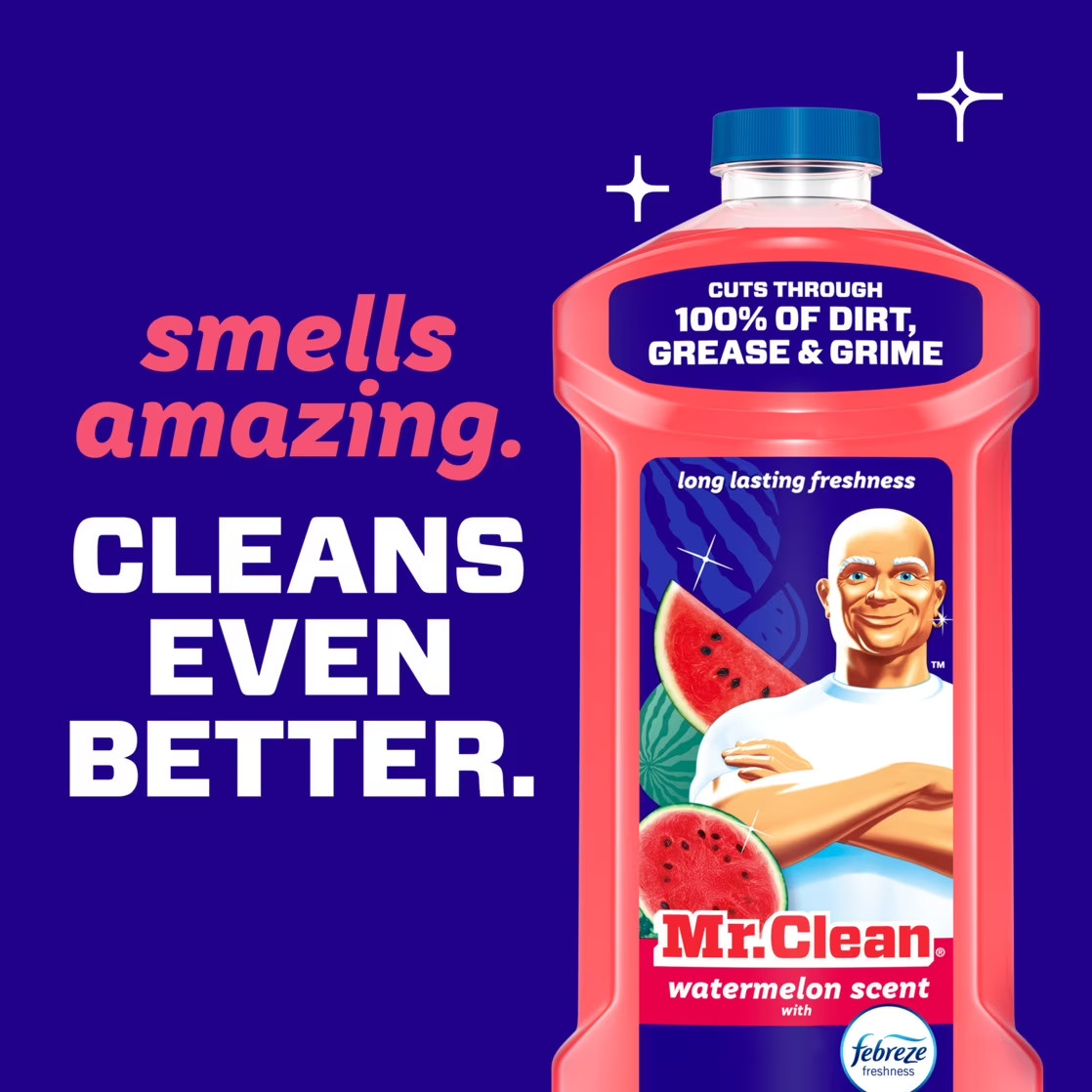 Mr. Clean All Purpose Cleaner, Cleaning Liquid, Watermelon, 41 fl oz