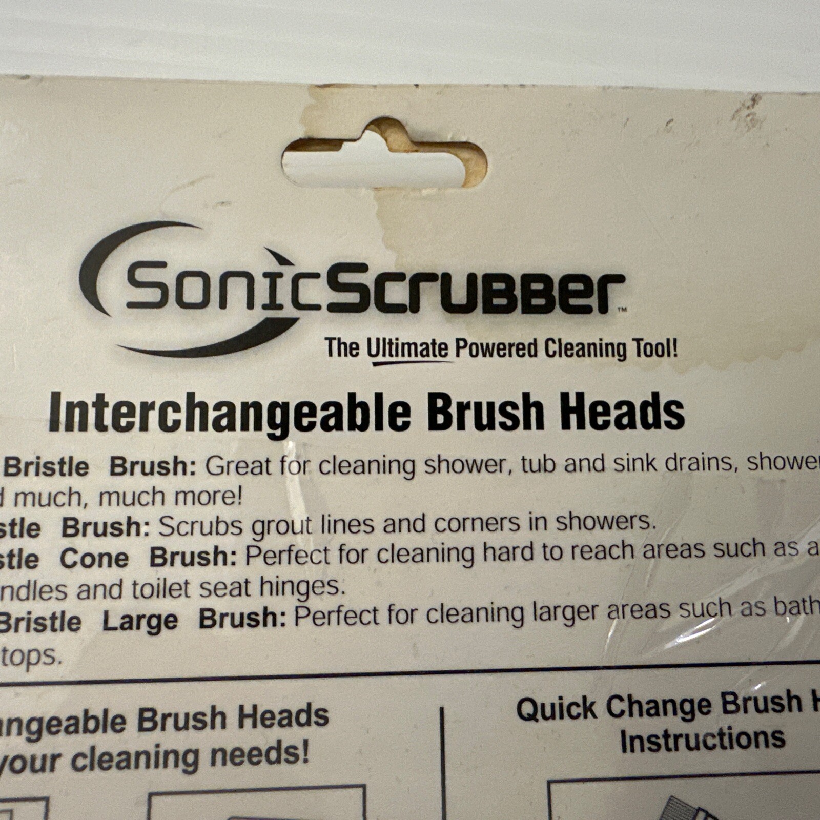 Rare Sonic Scrubber Medium and Firm Replacement Cleaning Brushes 4Pack New 2005