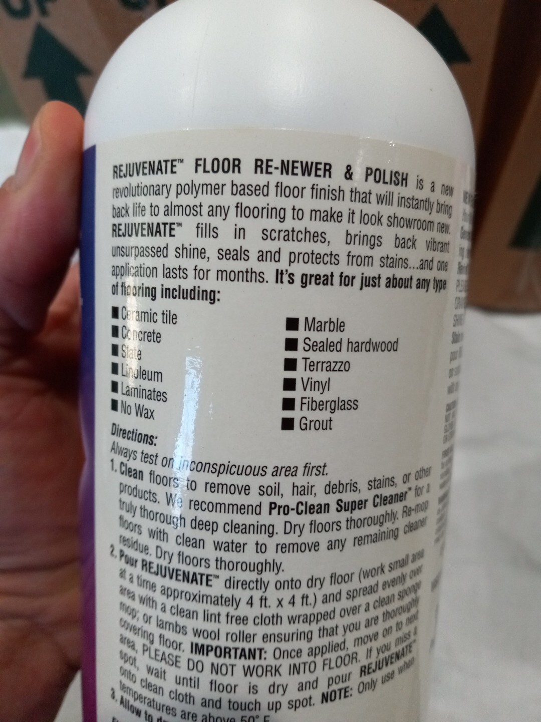 Rejuvenate Floor Finish 96 Oz