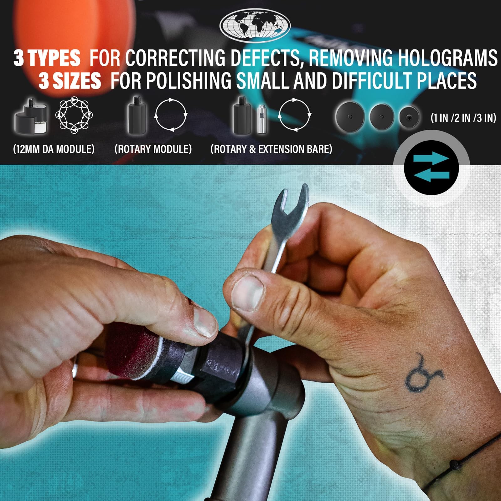WS01 Cordless Mini Buffer Polisher, 1/2/3 Inch Micro Buffer Polisher, 6 Speed…
