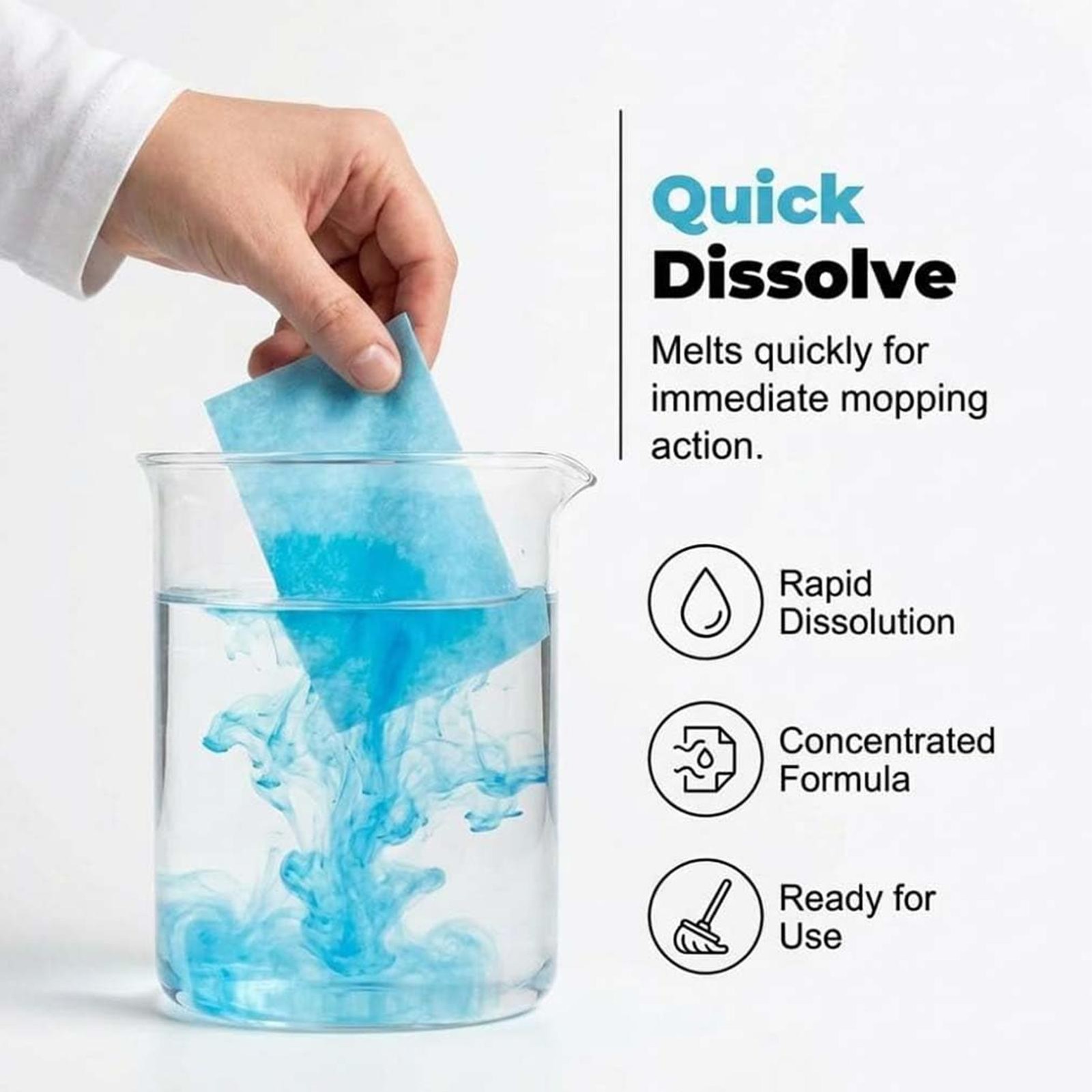 Multi-Effect Floor Cleaning Sheets,30pcs Water-Soluble Floor Cleaning Sheets
