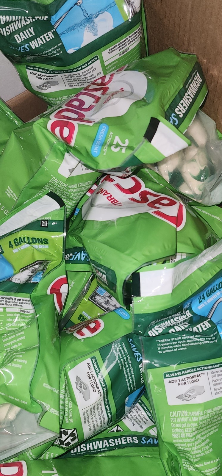 Cascade Original Dishwasher Pods – Fresh Scent 100 Count Bundle Lot Wholesale