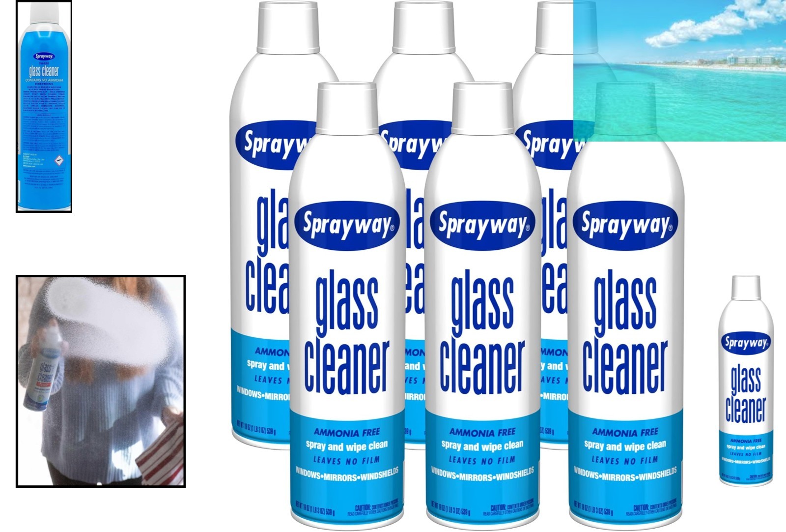 Glass Cleaner with Foaming Spray for a Streak-Free Shine for Home and Automot…