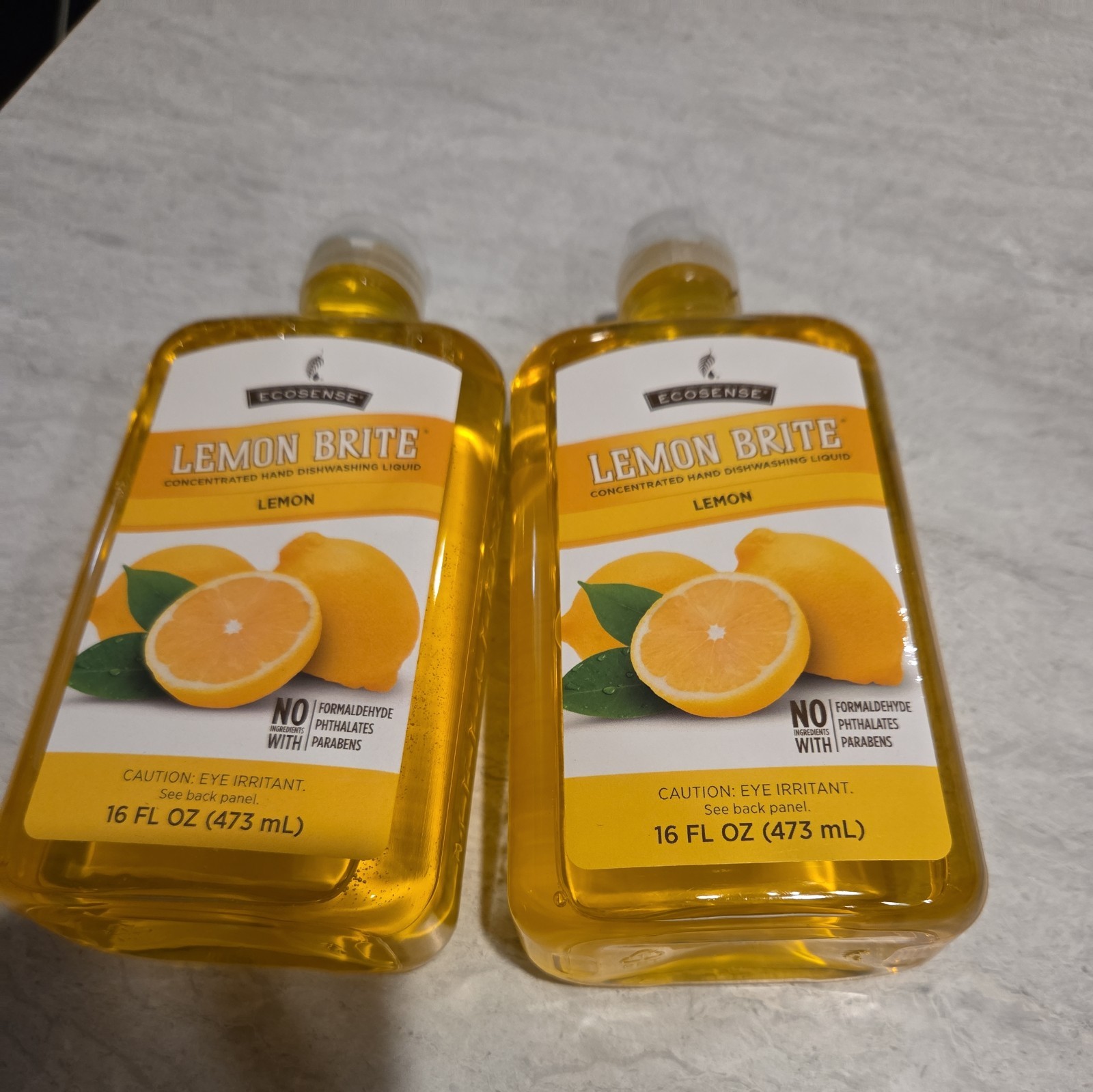 2 ECO.SENSE Lemon Brite Ultra Concentrated Hand Dishwashing Liquid 16 Fl Oz