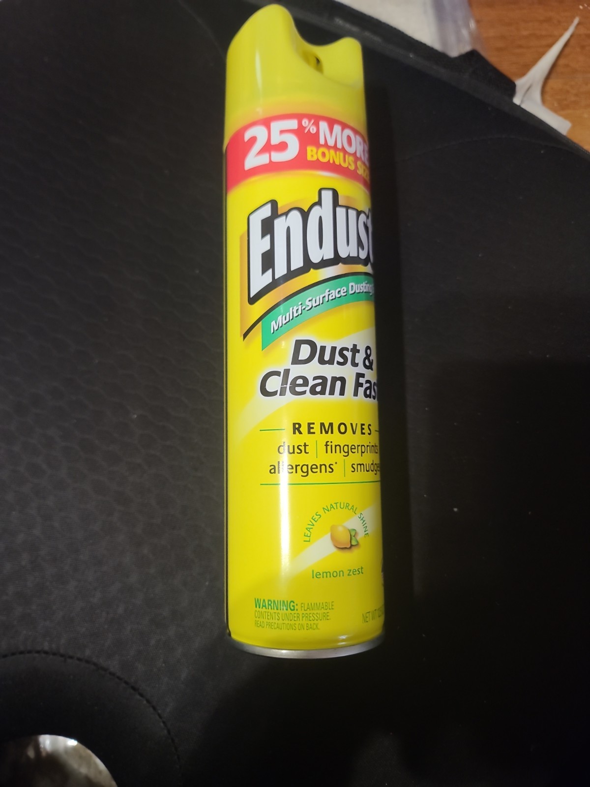 Endust® Multi-Surface Dusting and Cleaning Spray, Lemon Zest, Aerosol, 12.5 oz.