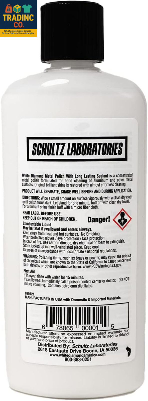 Metal Polish with Long Lasting Sealant, 12 Fl Oz Is a Cleaner, Polisher and Prot