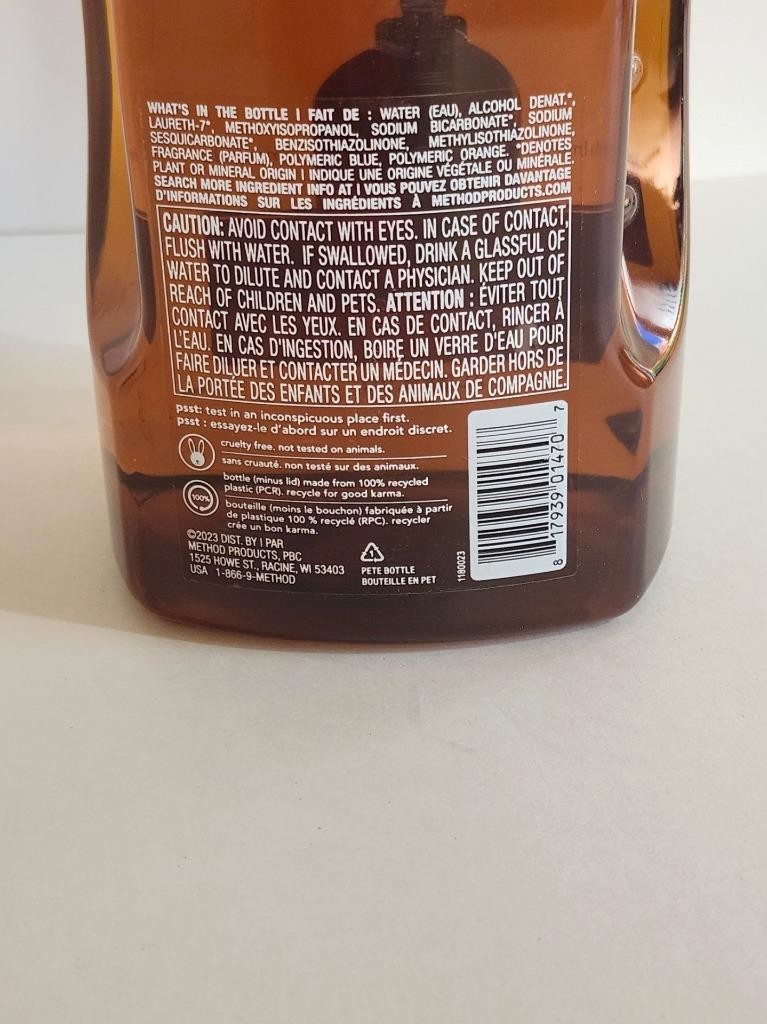 Method Squirt + Mop Hardwood Floor Cleaner Refill, Almond, 68 Ounce