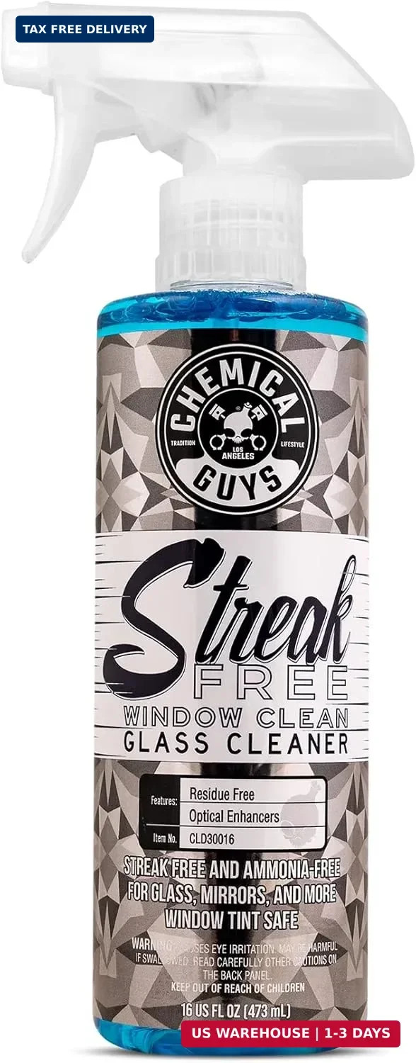 Chemical Guys, Streak-Free Glass & Window Cleaner for Tinted Windows, 16 oz | Am