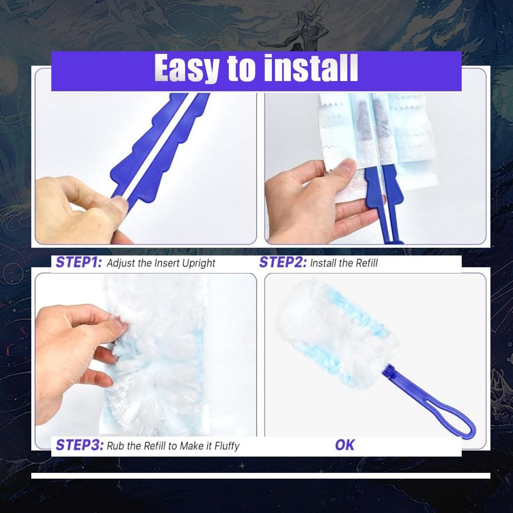 Duster Refill for Swiffer Duster Heavy Duty Disposable Multi Surface Replacement