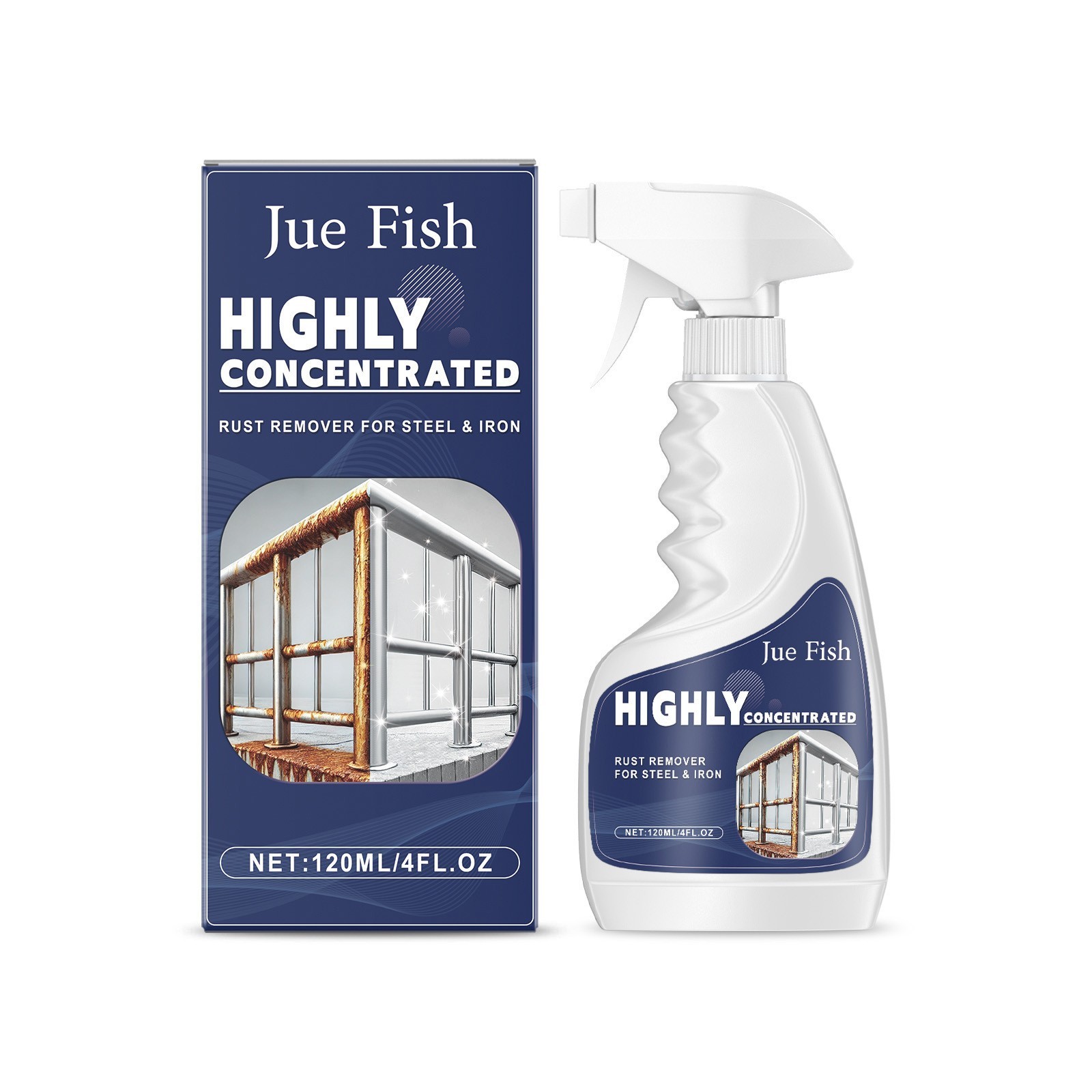 Fast Acting Rust Remover Spray for Metal, Stainless Steel & Car Parts