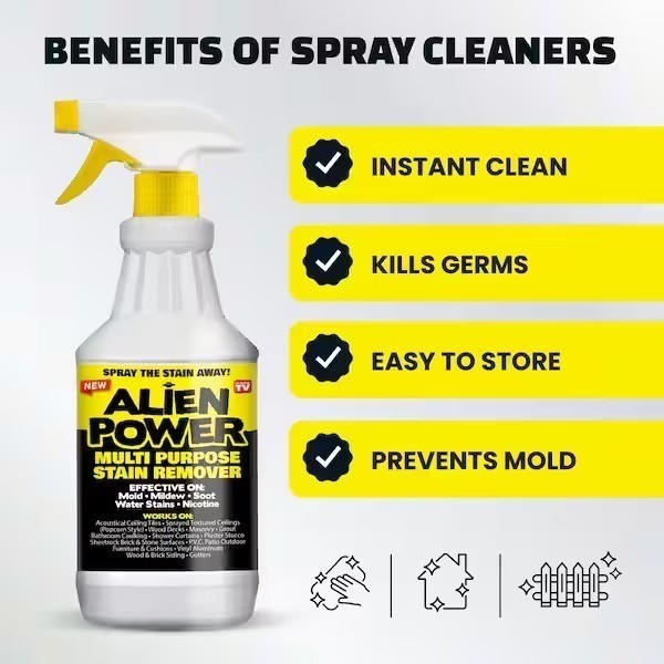 2 Pack Alien Power 24 oz. Super Concentrated Stain Remover & All-Purpose Cleaner