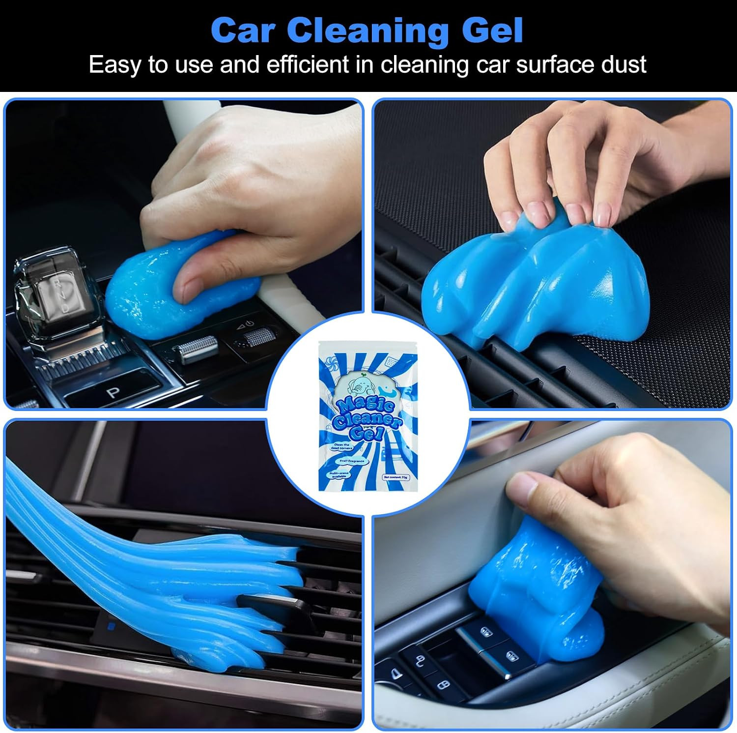 10PCS Car Detailing Cleaning Kit Interior Cleaner, car washing Car Accessories