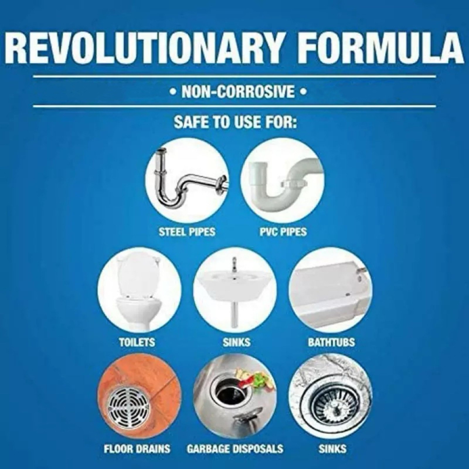 2Pcs Upgraded Wild Tornado Sink and Drain Cleaner, Pipe Dredge for Kitchen, Bath