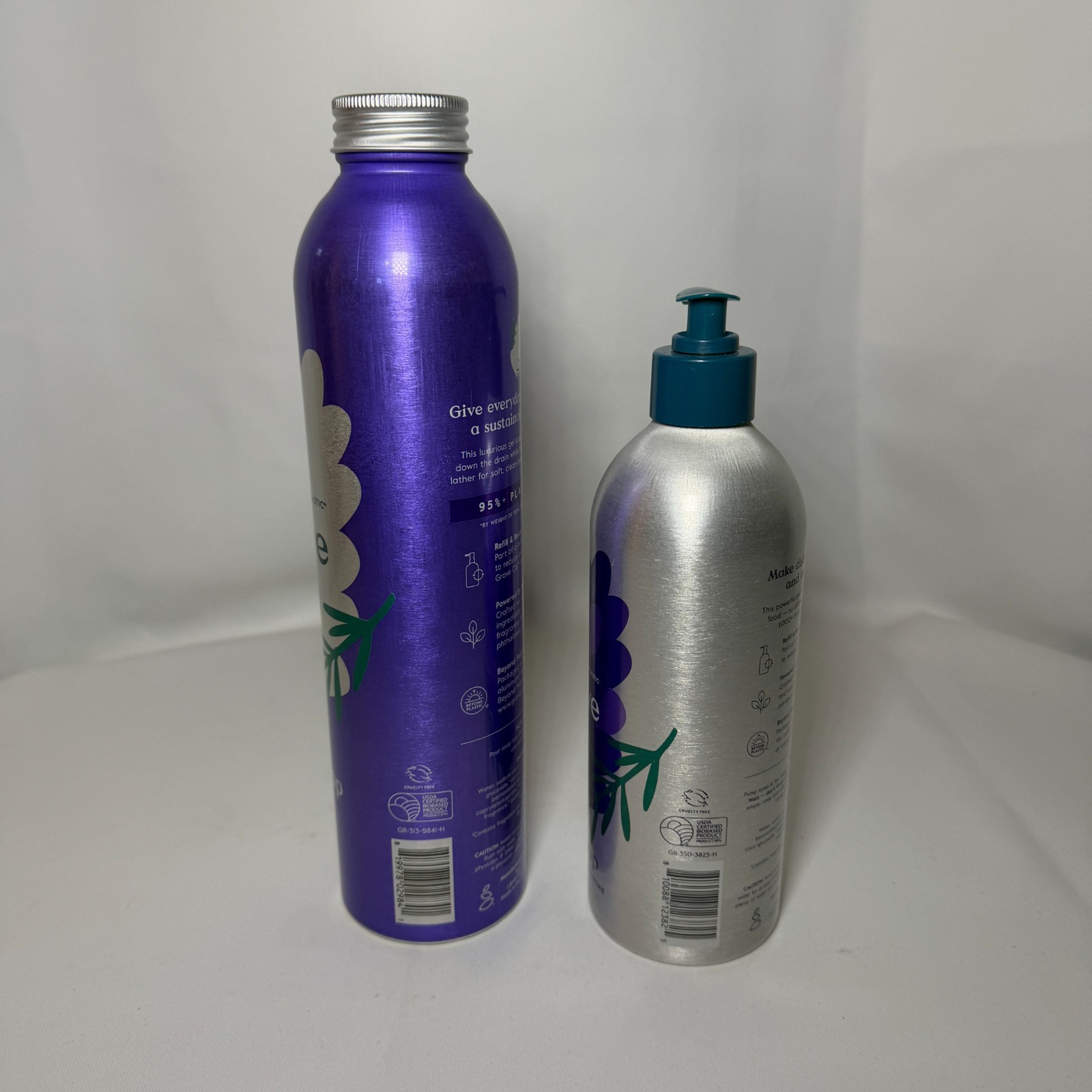 Grove Co. Hand & Dish Soap Refill Set 24oz 16oz Lavender Blossom & Thyme New