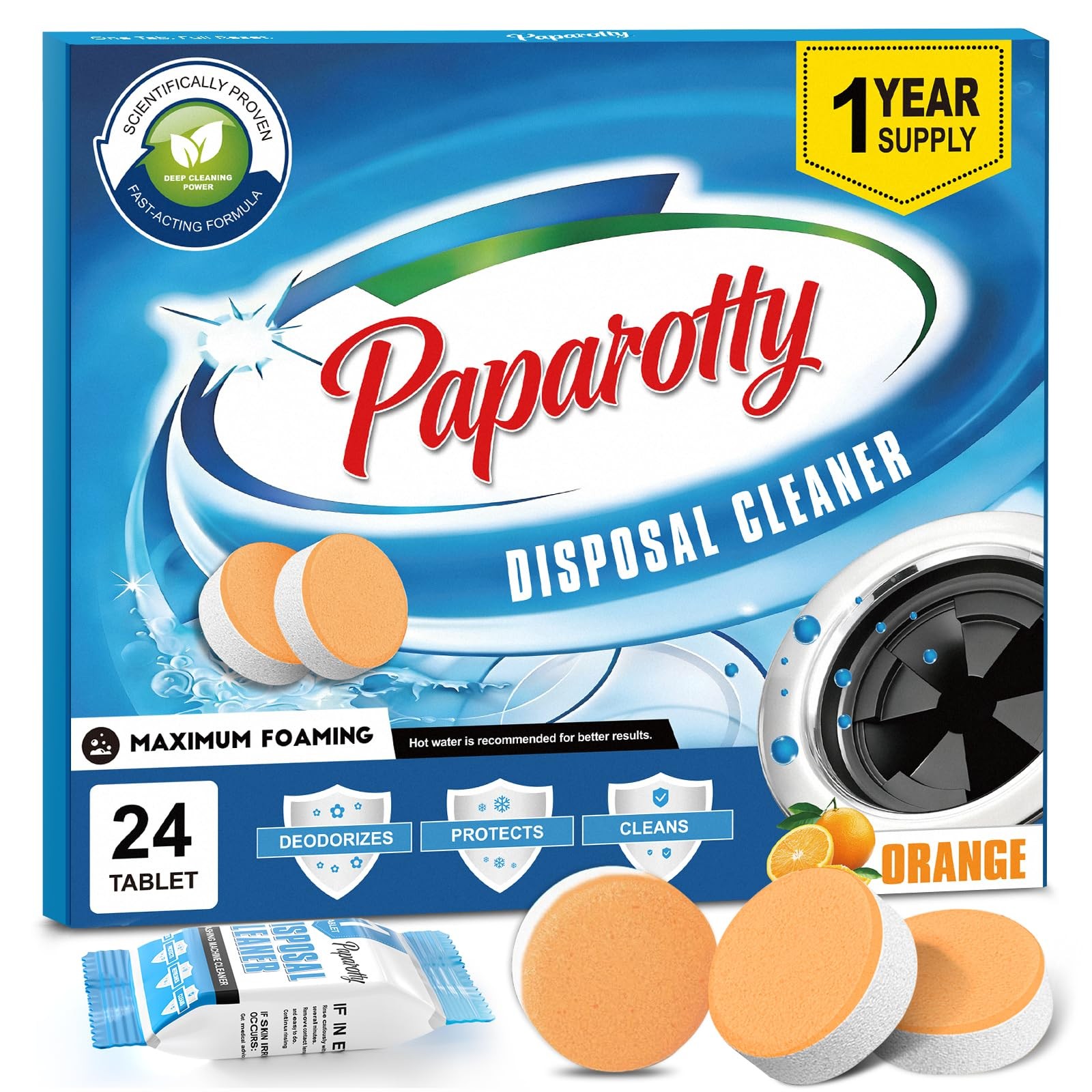 Garbage Disposal Cleaner Tablets, Deep Clean & Deodorizer Pods for Kitchen Si…