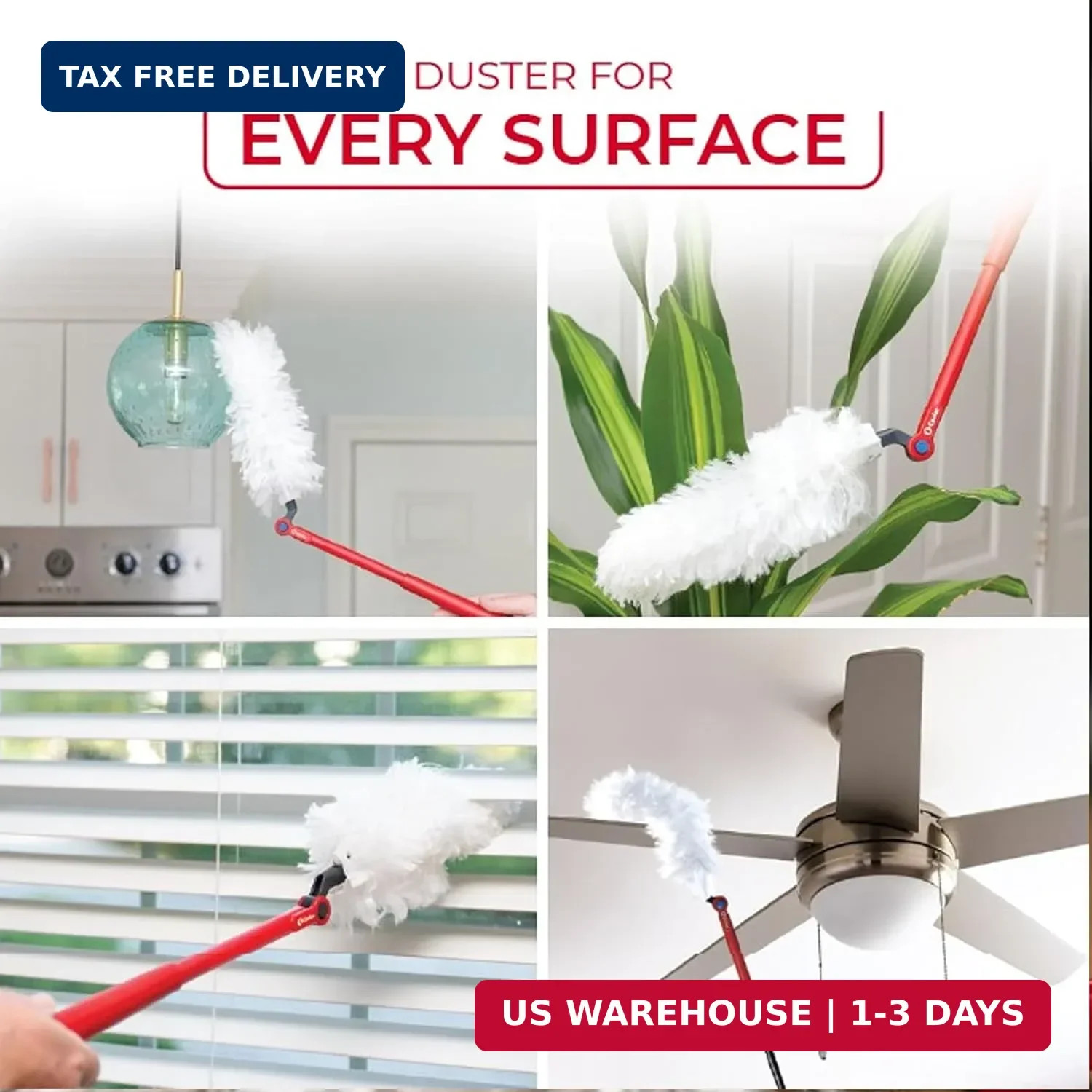 O-Cedar Flex & Catch Heavy Duty Dusting Kit with 3 Disposable Duster Refills | N