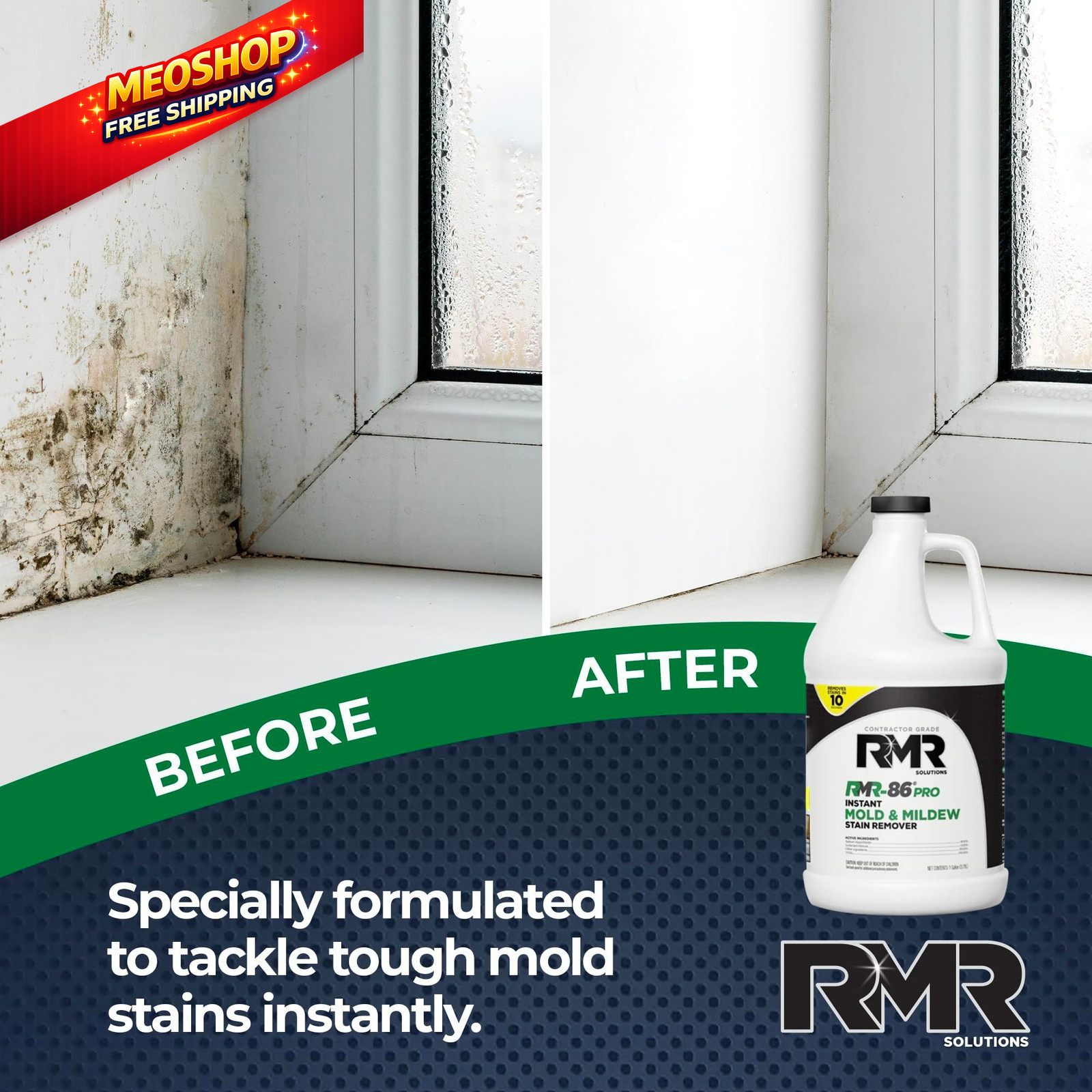 RMR-86 Pro Contractor Grade Mold Stain & 128 Fl Oz (Pack of 1), Pale Yellow