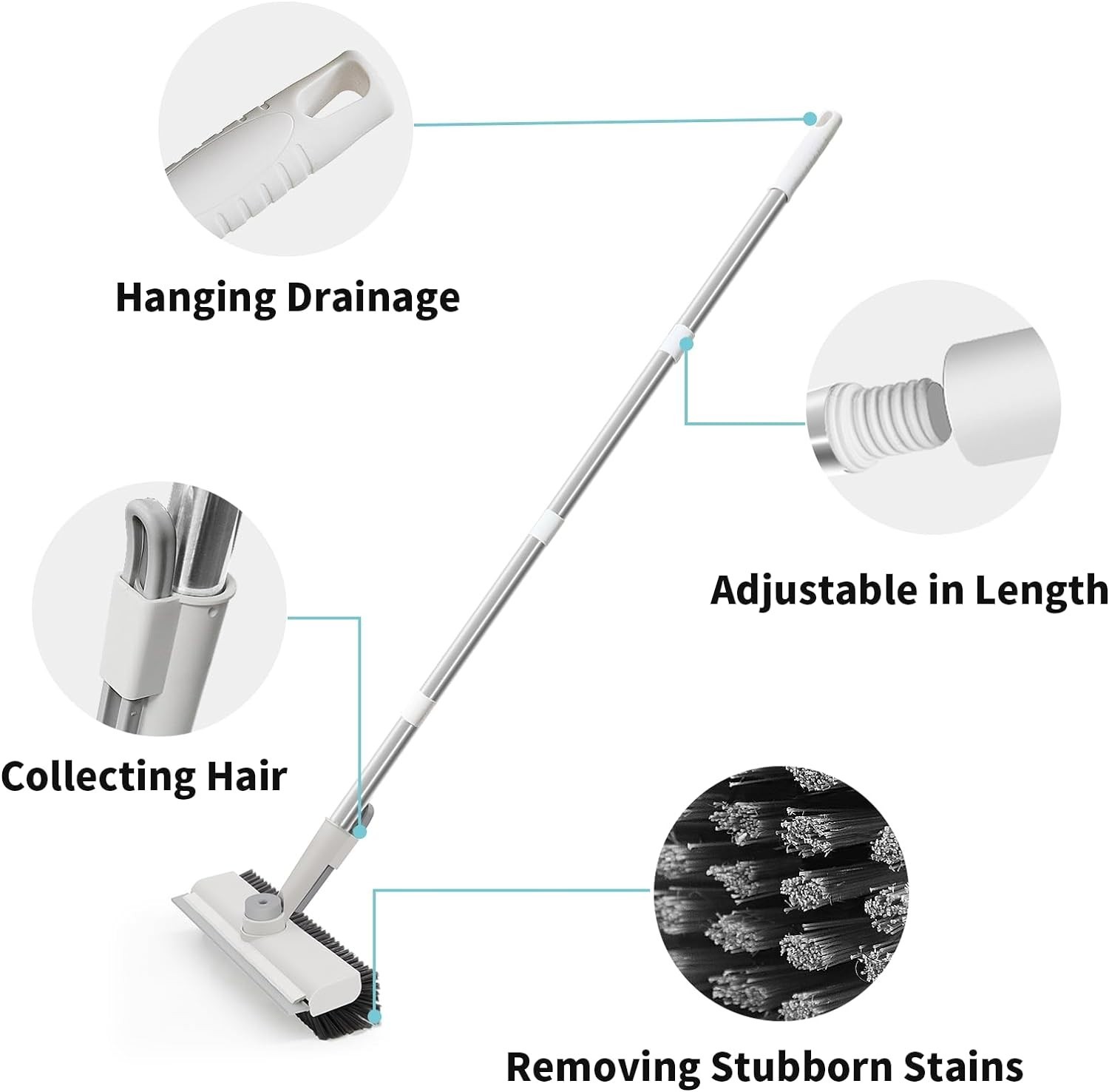 Floor Scrubber with Durable PVC Bristles for Ultimate Surface Cleaning