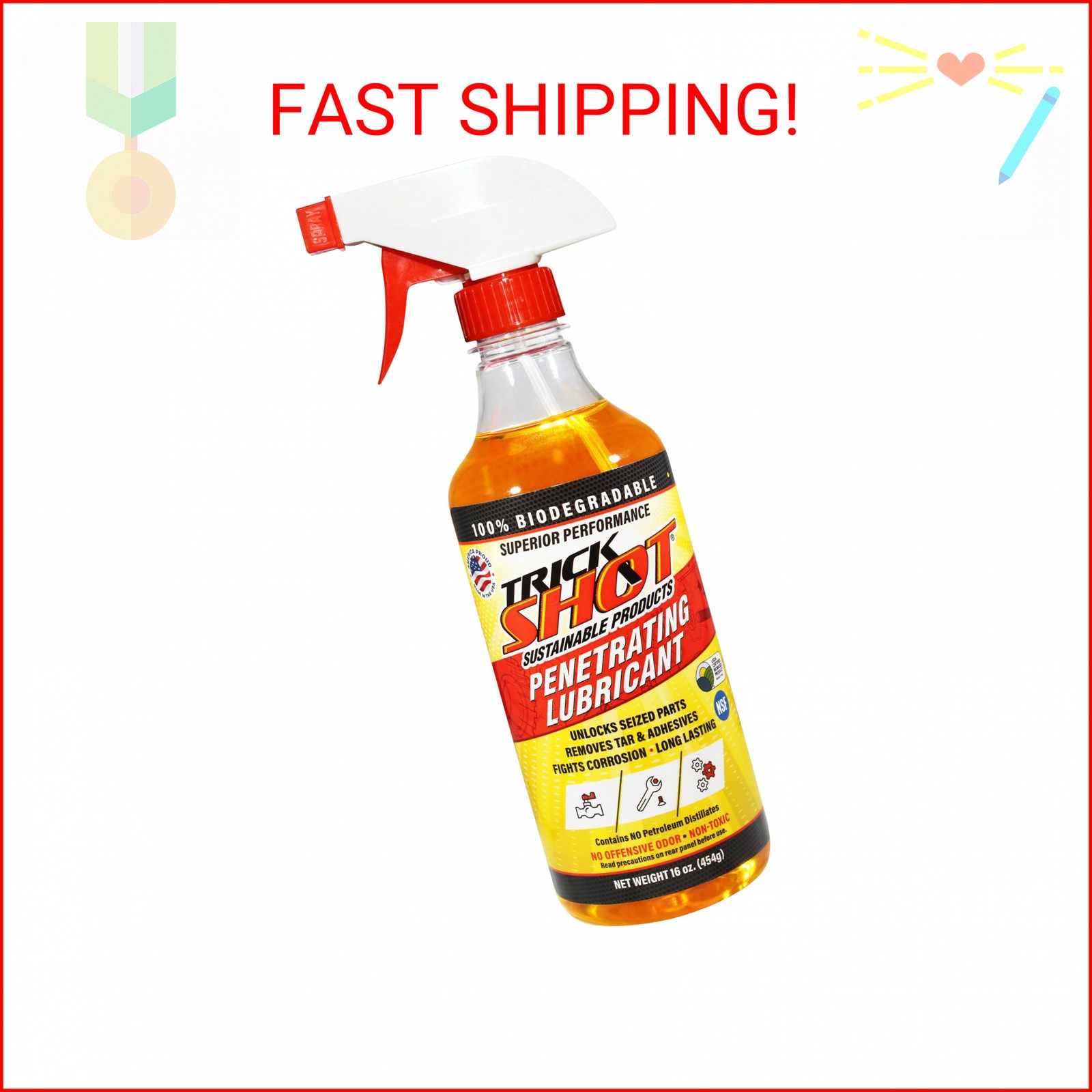 Trick Shot – 3-in-1 Penetrating Lubricant Oil – Biobased Food Grade Industrial O